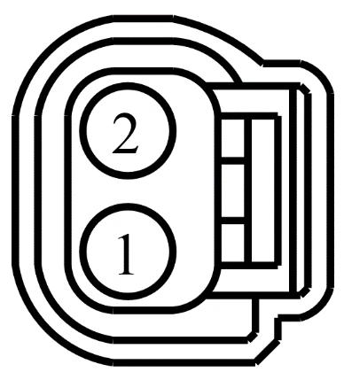 Connector End View C1029 - Evaporative Emission (Evap) Purge Valve — original illustration 1, reference 4054