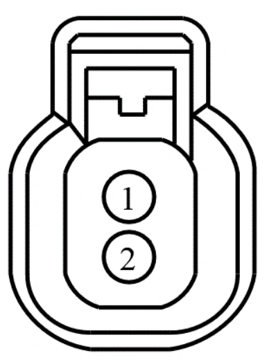 Connector End View C181 - Fuel Injector 1 — original illustration 1, reference 3765