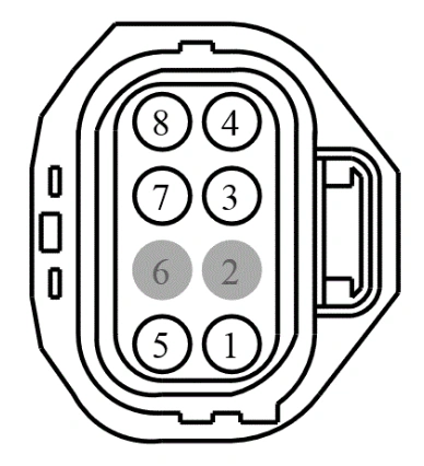 Connector End View C4033 - Fuel Pump Control Module — original illustration 1, reference 4441