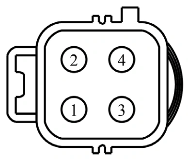 Connector End View C144 - Inline — original illustration 1, reference 3730