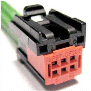 Connector End View C2610 - Luggage Compartment Lid Release Switch — original illustration 1, reference 4357