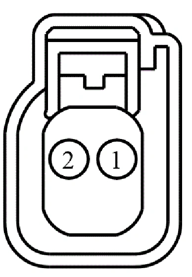 Connector End View C169 - Reversing Lamp Switch — original illustration 1, reference 3747