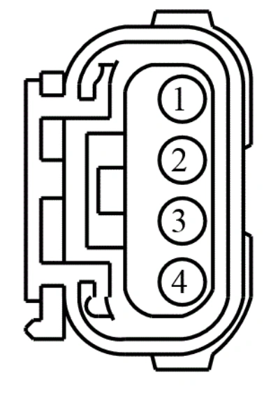 Connector End View C433 - Fuel Pump (Fp) Module — original illustration 1, reference 3947