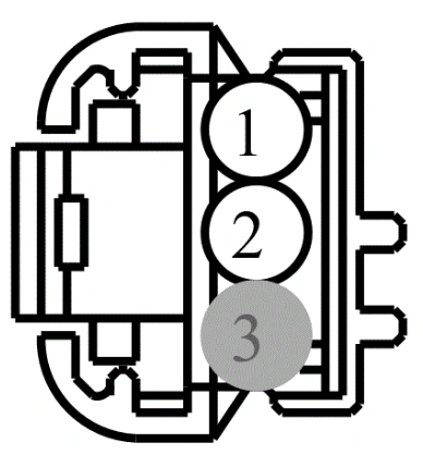 Connector End View C9222 - Active Noise Control Mi Crophone-  Front — original illustration 1, reference 4511