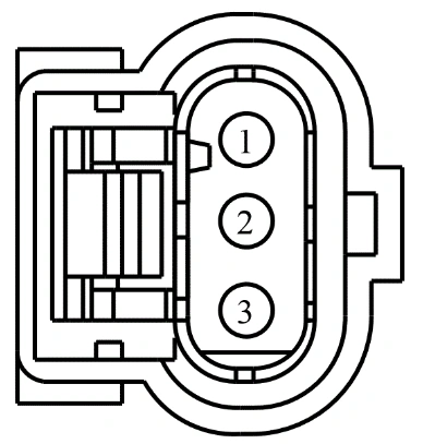 Connector End View C1540 - Ignition Coil-On-Plug 3 — original illustration 1, reference 4165