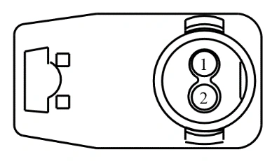 Connector End View C3066 - Front Safety Belt Anchor And Pretensioner RH — original illustration 1, reference 4377