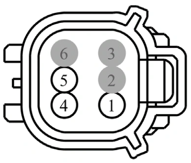 Connector End View C126 - Inline — original illustration 1, reference 3713