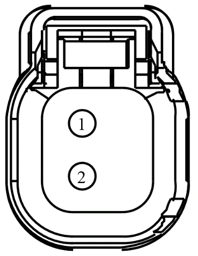 Connector End View C1183 - Fuel Injector 3 — original illustration 1, reference 4114
