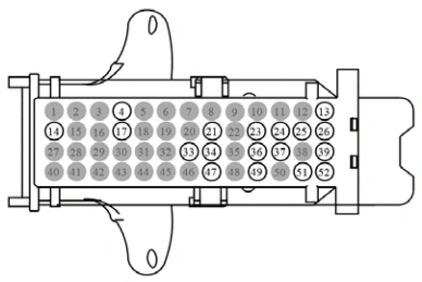 Connector End View C2280e - Body Control Module (Bcm) — original illustration 1, reference 4288