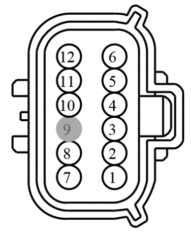Connector End View C405 - Inline — original illustration 2, reference 3935