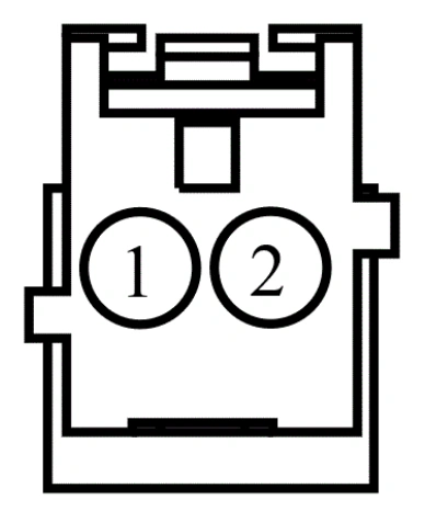 Connector End View C906 - Vanity Mirror Lamp RH — original illustration 1, reference 4028