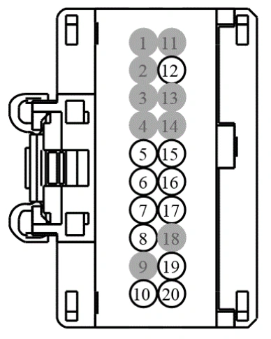 Connector End View C652b - Passenger Door Module (Pdm) — original illustration 1, reference 4024