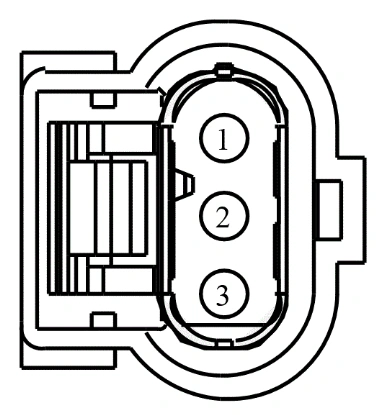 Connector End View C1643 - Fuel Pressure Sensor — original illustration 1, reference 4228