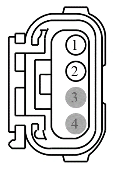 Connector End View C4374 - Fuel Level Sensor — original illustration 1, reference 4470
