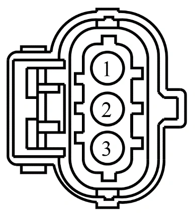 Connector End View C1588 - Turbocharger Boost Pressure (Tcbp) Sensor — original illustration 1, reference 4193