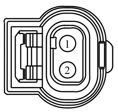 Connector End View C1671 - Variable Camshaft Timing Bank 1 Solenoid 2 (Vct12) — original illustration 1, reference 4242