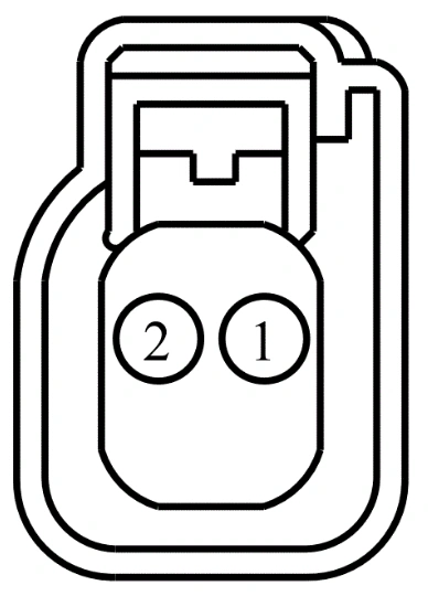 Connector End View C1126 - Front Side Marker Lamp RH — original illustration 1, reference 4090