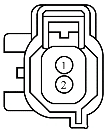Connector End View C1614 - Knock Sensor 1 (Ks1) — original illustration 1, reference 4219