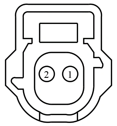 Connector End View C132 - Ambient Air Temperature (Aat) Sensor — original illustration 1, reference 3723