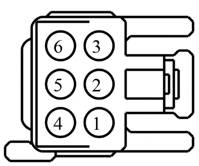 Connector End View C573 - Interior Front Door Handle Ambient Lighting Lamp LH — original illustration 1, reference 3995