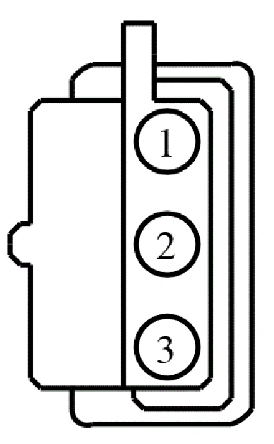 Connector End View C914 - Rain Sensor — original illustration 1, reference 4033