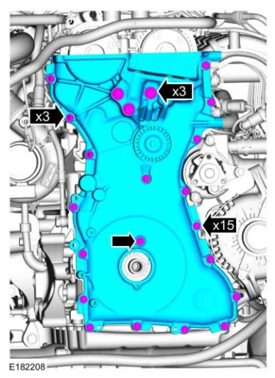 Engine Front Cover — original illustration 1, reference 4637