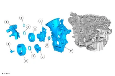 Engine Component View — original illustration 1, reference 5001