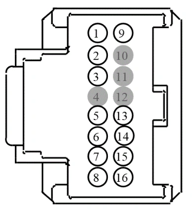 Connector End View C2385b - Audio Digital Signal Processing (Dsp) Module — original illustration 1, reference 4323