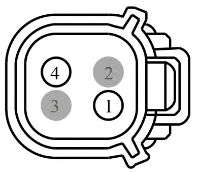 Connector End View C406 - Inline — original illustration 2, reference 3937