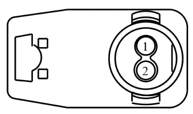 Connector End View C3065 - Front Safety Belt Anchor And Pretensioner LH — original illustration 1, reference 4375
