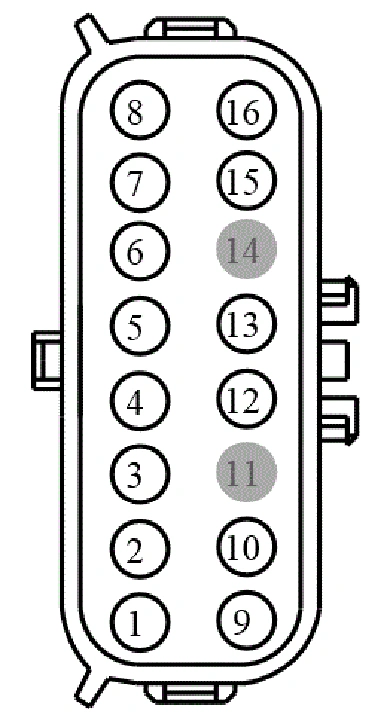 Connector End View C3808 - Inline — original illustration 1, reference 4428