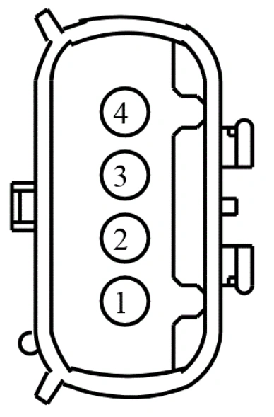 Connector End View C219 - Inline — original illustration 1, reference 3816