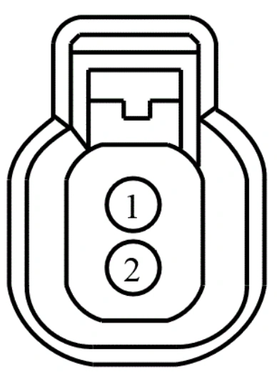 Connector End View C184 - Fuel Injector 4 — original illustration 1, reference 3771