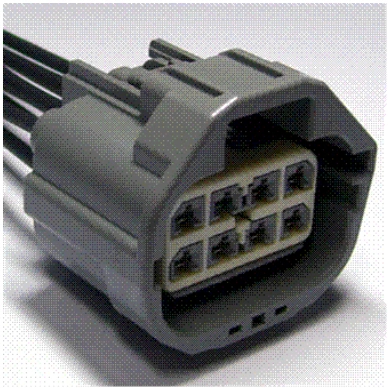 Connector End View C4046a - License Plate Lamp LH — original illustration 1, reference 4442