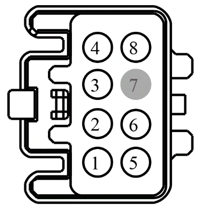 Connector End View C314 - Inline — original illustration 1, reference 3886