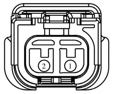 Connector End View C123 - Evaporative Emission (Evap) Purge Valve — original illustration 1, reference 3708