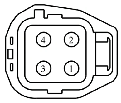 Connector End View C144 - Inline — original illustration 2, reference 3730
