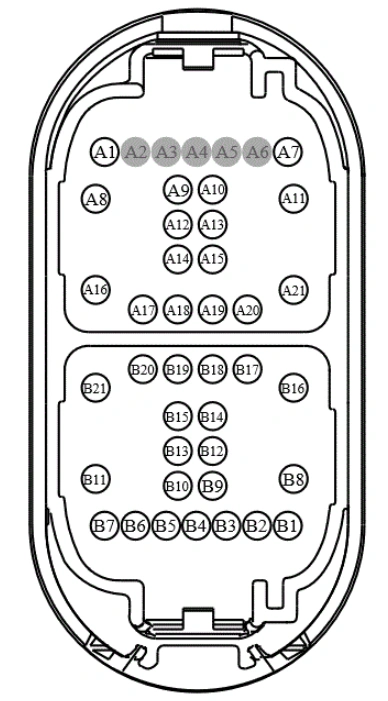 Connector End View C313 - Inline — original illustration 1, reference 3881