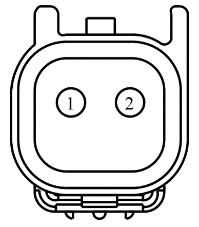 Connector End View C1019 - Inline — original illustration 2, reference 4045