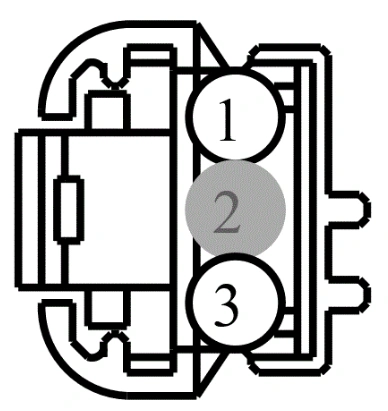 Connector End View C9063 - Tweeter LH A-Pillar — original illustration 1, reference 4505