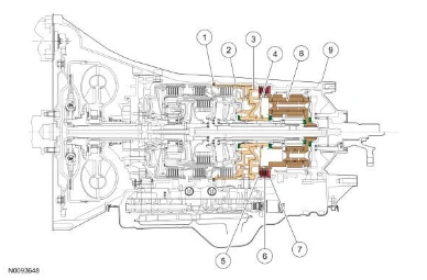 Low Reverse Clutch Assembly — original illustration 1, reference 8654