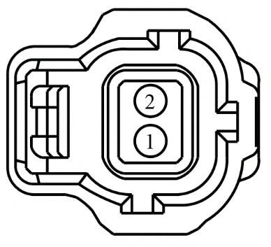 Connector End View C4116 - Evaporative Emission Canister Vent Solenoid — original illustration 1, reference 4453