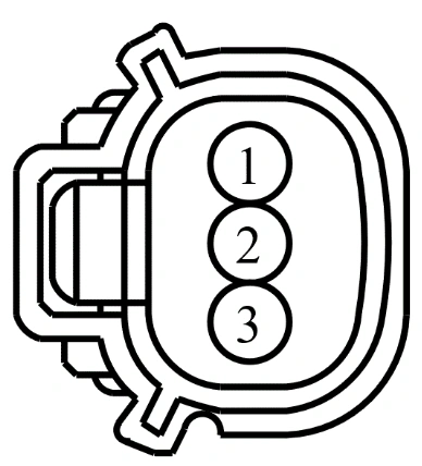 Connector End View C1463a - Power Steering Control Module (Pscm) — original illustration 1, reference 4153