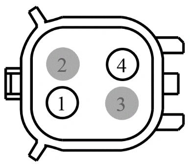 Connector End View C406 - Inline — original illustration 1, reference 3937