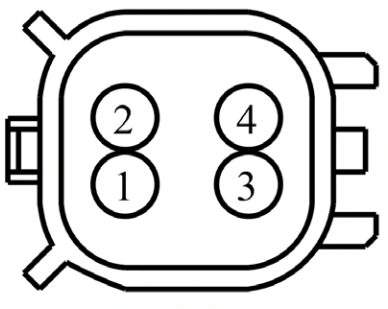 Connector End View C142 - Heated Oxygen Sensor (Ho2s) #12 — original illustration 1, reference 3728