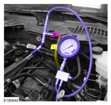 Fuel System Pressure Check — original illustration 2, reference 6130