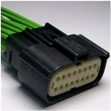 Connector End View C1024 - Headlamp Control Module LH — original illustration 1, reference 4049