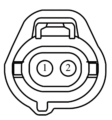Connector End View C1110 - Air Conditioning (Ac) Compressor Control Solenoid — original illustration 1, reference 4087