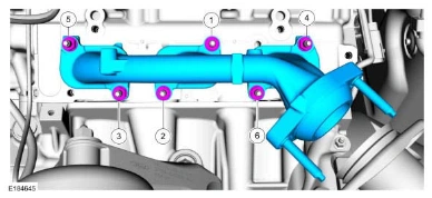 Exhaust Manifold LH — original illustration 2, reference 5091