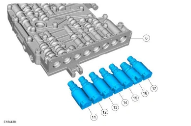 Main Control Valve Body — original illustration 1, reference 8657